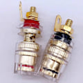 Miniatyrbillede 4 af 5: 8 stk./sæt Højttalerterminal Binding Post 4mm Banan Plug Stik Forstærker Stik til Højttalere