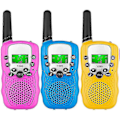 Miniatyrbild 1 av 4: 2024 Nya Barn Walkie Talkies 3-pack, 3 Mil Lång Räckvidd, Med Bakgrundsbelyst LCD-ficklampa För Barn I Åldern 3-12, 2-vägs Radioleksaker För Pojkar Och Flickor