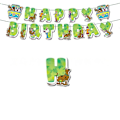 Pikkukuva 2 / 5: Scooby-Doo Scooby Piirretty Lasten Poikien Tyttöjen Syntymäpäiväjuhlat Koriste Ilmapallo Banner Kakku Topper Set Juhlatarvikkeet Sarjat