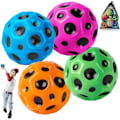 Miniatyrbilde 1 av 4: 4 stk. Måneball, 6,5 cm Ekstrem Romball, PU Studeball Sansestimulerende Ball (Blå/Grønn/Oransje/Rosa Rød)