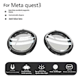 Miniatyrbilde 2 av 5: For Meta Quest 3 Magnetisk Linseramme Innebygd Resin Linse Anti Blått Lys VR Headset Tilbehør[D]