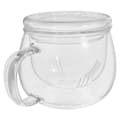 Te-mugg i glas tefiltreringskopp tebryggningskopp tjock glaskopp teberedningskopp för hemkontor[D]