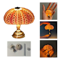 Miniatyrbillede 3 af 5: DIY Søpindsvin Natlampe Sjov Strandtema Natlampe Skrivebordsornament Pink
