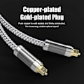 Miniatyrbilde 4 av 5: Digital optisk fiber lydkabel SPDIF kabel for Hi-Fi 7.1 forsterkere projektor