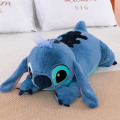Miniatyrbild 4 av 4: 45/60/80cm Stitch Doll Disney Plyschleksaker Lilo&stitch Plysch Fylld Docka Mjuk Kudde Benägen Ställning Mörk/ljusblå Söt Leksak Gåvor 45 cm