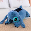 Miniatyrbild 4 av 4: 45/60/80cm Stitch Doll Disney Plyschleksaker Lilo&stitch Plysch Fylld Docka Mjuk Kudde Benägen Ställning Mörk/ljusblå Söt Leksak Gåvor 60 cm