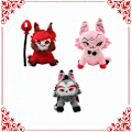 Miniatyrbild 1 av 5: Angel Dust Plushies Leksaker, Mjuk Fylld Hazbin Hotel Karaktärsfigur Docka För Fans, Fylld Cartoon Figur Docka För Vuxna Barn Pojkar Flickor pink