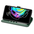 Miniatyrbilde 4 av 4: Solid Farge Lær Spenne Telefondeksel For Motorola Edge 20[D] Green