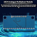 Miniatyrbilde 5 av 5: 10 stk 16CH Analog Multiplexer Modul 74HC4067 CD74HC4067 Presis Modul Digital Multiplexer MUX B blue