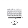 Miniatyrbillede 5 af 5: Stålstempel, nummerstempling, bogstavstempling, stempel engelsk stempling 36 stykker + 1 stykke håndtag, 1 sæt .6 mm stålstempel[D]