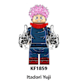 Miniatyrbillede 5 af 5: 8 stk./sæt Jujutsu Kaisen Byggeklodser Minifigurer Yuji Satoru Nobara Samleobjekter Samlede Legetøj Børn Fans Gave
