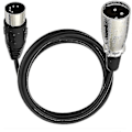 Pikkukuva 3 / 3: DIN 5-nastainen XLR XLR:ään ja naarasäänijohto MIDI XLR-sovitinkaapeli 0,5 m 1,5 m 5 jalkaa