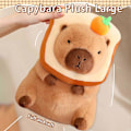 Miniatyrbilde 2 av 5: SBSG Søt Capybara Plysj Myk Capybara Kosedyr med Brød Kawaii Capybara plysj med Oransje Capybara Plysjleker Klemmer Gaver til K[D]