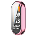 Pikkukuva 2 / 5: Xiaomi Smart Band 8/Mi Band 9/9 NFC -älykellon galvanoidulle täyssuojakuorelle TPU-kellokehyskotelo [D] Pink