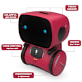 Miniatyrbillede 3 af 5: Interaktive Smart Robot Legetøj, Intelligent Robot Legetøj til Børn, Piger og Drenge Robot Legetøj 3-9 År, Stemmestyring & Berøringssans[D] Red