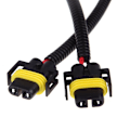 Pikkukuva 3 / 5: 2kpl H8 H9 H11 Johdinsarjan Liitinjohto Pistokesovitin HID LED Sumuvalo Ajovalolle