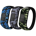 Miniatyrbilde 1 av 5: For Garmin Vivofit Jr/jr 2/3 Bands, Silikon Elastiske Utbyttbare Klokkeremmer For Barn Gutter Jenter Små Store (Ingen Sporing) - Små, 3 Pakk: Blå & Grønn & Grå
