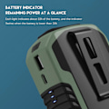 Pikkukuva 4 / 5: Uusi 6000mAh kannettava vyötäröklipsituuletin, vyötuuletin, vahva ilmavirta, 3 nopeutta, ladattava vyöklipsituuletin USB-portilla[D] black