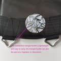 Miniatyrbild 5 av 5: Förpackning med 20 ersättande triangulära öglor för studsmattor, förstärkta V-ringar för studsmattereparat (D)