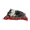 Søde Simulationslyd Plys Katte til Juledukkegave Sort Grå[D]