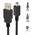 Miniatyrbild 1 av 4: Usb-mikrofonkabel för Blue Yeti, 2m Yeti Mikrofon Strömkabel Usb A Hane till Mini Dataöverföringskabel Sladd för Blue Yeti Usb-mikrofon, Blue S[D]