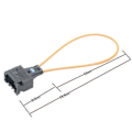 Miniatyrbillede 3 af 5: Most Fiberoptisk Loop Bypass Han & Hun Adapter Kit Til -ys TY