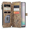 Miniatyrbild 3 av 5: For Caseme Samsung Note10 Plus 4G/5G C30-serien Ny blixtlåsfodral i läder Röd