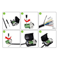 Miniatyrbillede 3 af 5: DB9 Loddefri Stik RS232 D-SUB Seriell til 9-bens Port Terminal Han Hun Adapter med Kasse (1 black