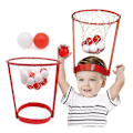 Miniatyrbild 1 av 4: Basketbollspel Korg Justerbart Huvud med 20st Bollar Skjuta Boll Utomhus Sport Barn Pedagogiska Leksaker Spel[D]