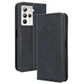 Miniatyrbillede 1 af 5: For HTC U23 Pro 5G Stødsikker Telefon Skal PU Læder Retro Telefon Etui Stødsikker Stativ Tegnebog Dækning Multicolor Style D