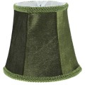 Miniatyrbild 1 av 2: Liten lampskärm E14 sockel vägglampa skärm retro stil lampskärm för skrivbordslampa [kk] Dark Green 12X12X11CM