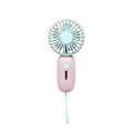 Miniatyrbillede 1 af 4: Håndholdt opladningsventilator, lille ventilator, bærbar lommeventilator [D] Pink