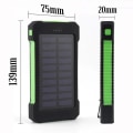 Miniatyrbillede 2 af 5: Ny 20000mAh Bærbar Solcelle Mobil Strømforsyning Udendørs Vild Fiske Camping Høj Kapacitet Backup Strøm Hurtig Opladning Mobil Strøm [kk] Green
