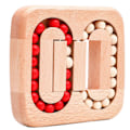Miniatyrbild 1 av 5: Roterande Magisk Böna Fingertopps Fidget Kub, Träpussel Spinner Fidget Leksaker, Logik Hjärngympa Gåva Fidget Pussel för Vuxna Barn[D] A