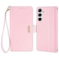 Miniatyrbillede 1 af 5: Læder Wallet Case med RFID-blokering og stativfunktion samt håndrem til Samsung Galaxy A26 5G - Grøn[D] Multicolor Pink