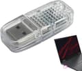 LED ambient bilbelysning, USB-gränssnitt - Bilens interiöra ambientbelysning (D)