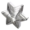 Miniatyrbillede 1 af 5: 10 stk. Seks-spidset Stjerne Biscuit Cookie Cutter Rustfrit Stål Bageudstyr