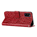 Miniatyrbillede 3 af 5: Til Samsung Galaxy A41 (Global Version) Etui Wallet Beskyttende Telefon Cover med Stativ Red