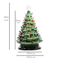 Miniatyrbilde 3 av 5: Julepynt Keramisk Juletre Juletre Led Dekorasjon Keramisk Skrivebordsjulepynt Salg