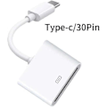 Miniatyrbillede 2 af 5: 2025 Seneste model til Apple 30-pin hun til USB 3.1 Type-C USB-C synkroniserings- og dataopladningsadapterkabel[D]