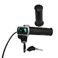 Miniatyrbillede 3 af 4: Elektrisk cykel drejegreb med LCD batteri display strøm indikator [kk] 36V