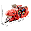 Miniatyrbild 3 av 5: Dinosaur Lastbil Leksaker För Barn Transformerar Med Racetrack Set Ultimate City Dinosaur Hauler Med 4 Bilar Födelsedagspresenter Leksaker För Pojkar 3 4 5 6 7 8 År Gamla