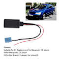 Miniatyrbild 5 av 5: 12V 8-polig Bluetooth AUX-IN-kabel Ljudadapter Passar för Fiat Bravo CD-spelare Lotus/L3