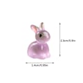 Miniatyrbillede 5 af 5: Påske Lysende Kanin Dukke Ornament Mos Mikro Ornament Ornament Fest Ornament Flye0868