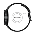 Miniatyrbillede 5 af 5: Silikon Armbånd Til Galaxy Watch 4/5/5 Pro/6/7/FE Sort
