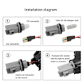 Miniatyrbild 4 av 5: Dynamiska Blinkers LED Sidobackspegel Blinkers Bil Ljus Indikator Blinker för Volvo C30 C70 S40 V40 V50 V70 S60 2005--2009