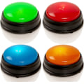 Miniatyrbillede 1 af 5: Quiz Buzzers - Sæt med 4 lys- og lydbuzzere til pubquiz-spil