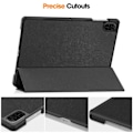 Miniatyrbillede 5 af 5: For Honor Pad X8a Etui Anti-Drop Læder Stativ Tablet Cover Black