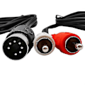 Miniatyrbillede 4 af 4: 7-polet DIN Han Public til 2 RCA Lotus Han Hun Stik Gammeldags B&O TV Udstyr Adapterkabel 50cm 150cm 5ft 1.5m Tw 7pin-RCA Female 1M