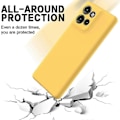 Miniatyrbilde 4 av 5: For Motorola Edge 50 Neo 5g Deksel Flytende Silikon Anti-ripe Telefondeksel Med Håndstropp[D] Yellow